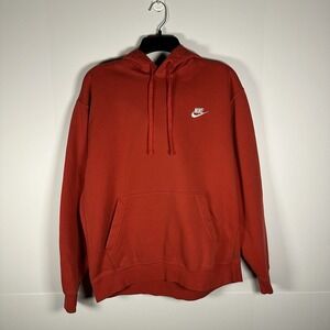 Nike Sportswear Men's Pullover Hoodie - Red, Size L  Large - READ